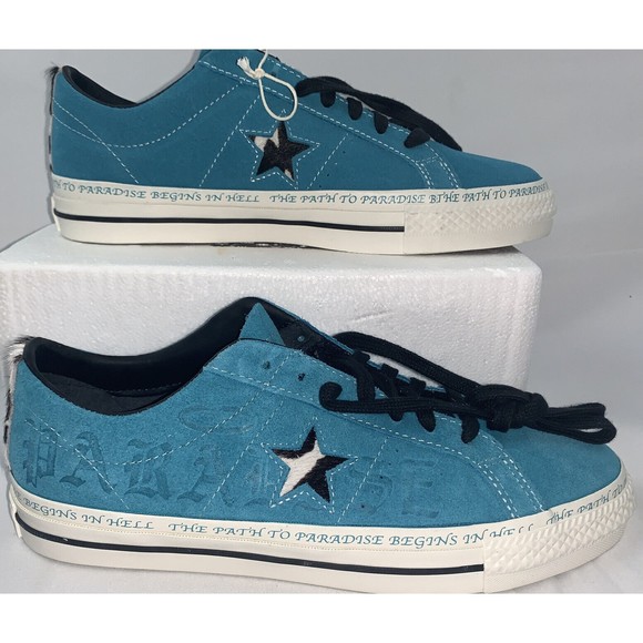 Converse CONS Sean Pablo Pradise One Star Pro Skateboarding Shoe Teal Men Size 9 - Picture 1 of 10